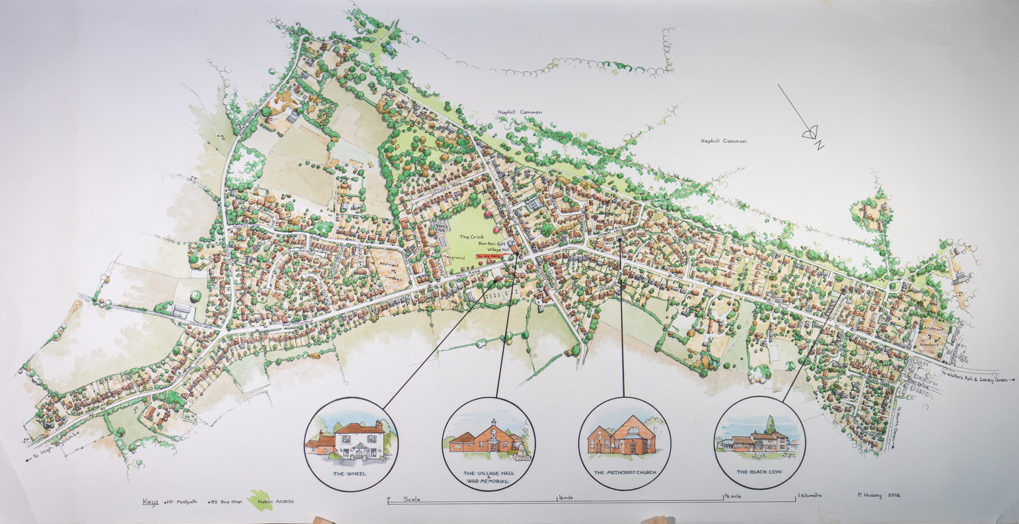 Naphill Village Map 2014